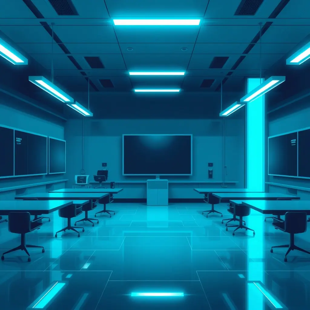 Abstract illustration for this article: The End of Legacy Learning: How EduBorg is Revolutionizing the Modern Classroom