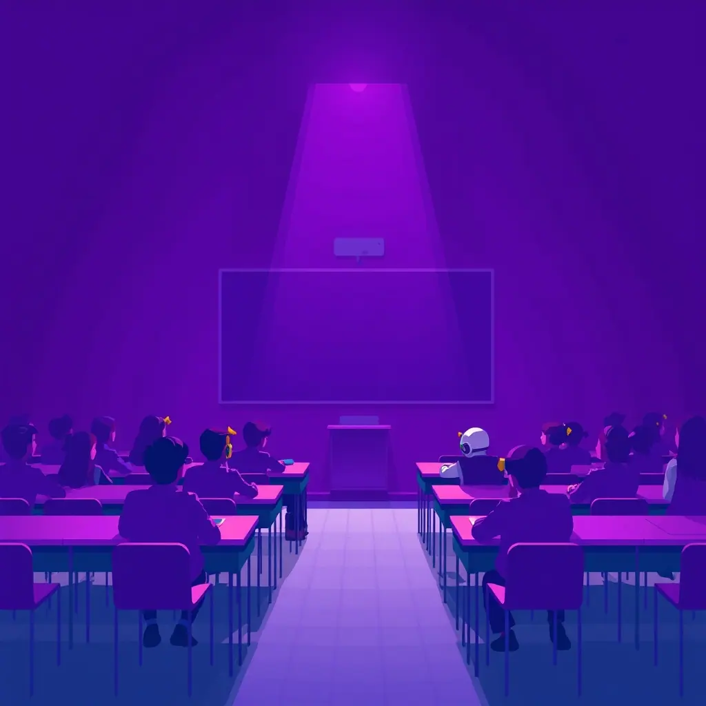 Abstract illustration for this article: The End of Average: How AI Companions Are Humanizing the 2026 Classroom