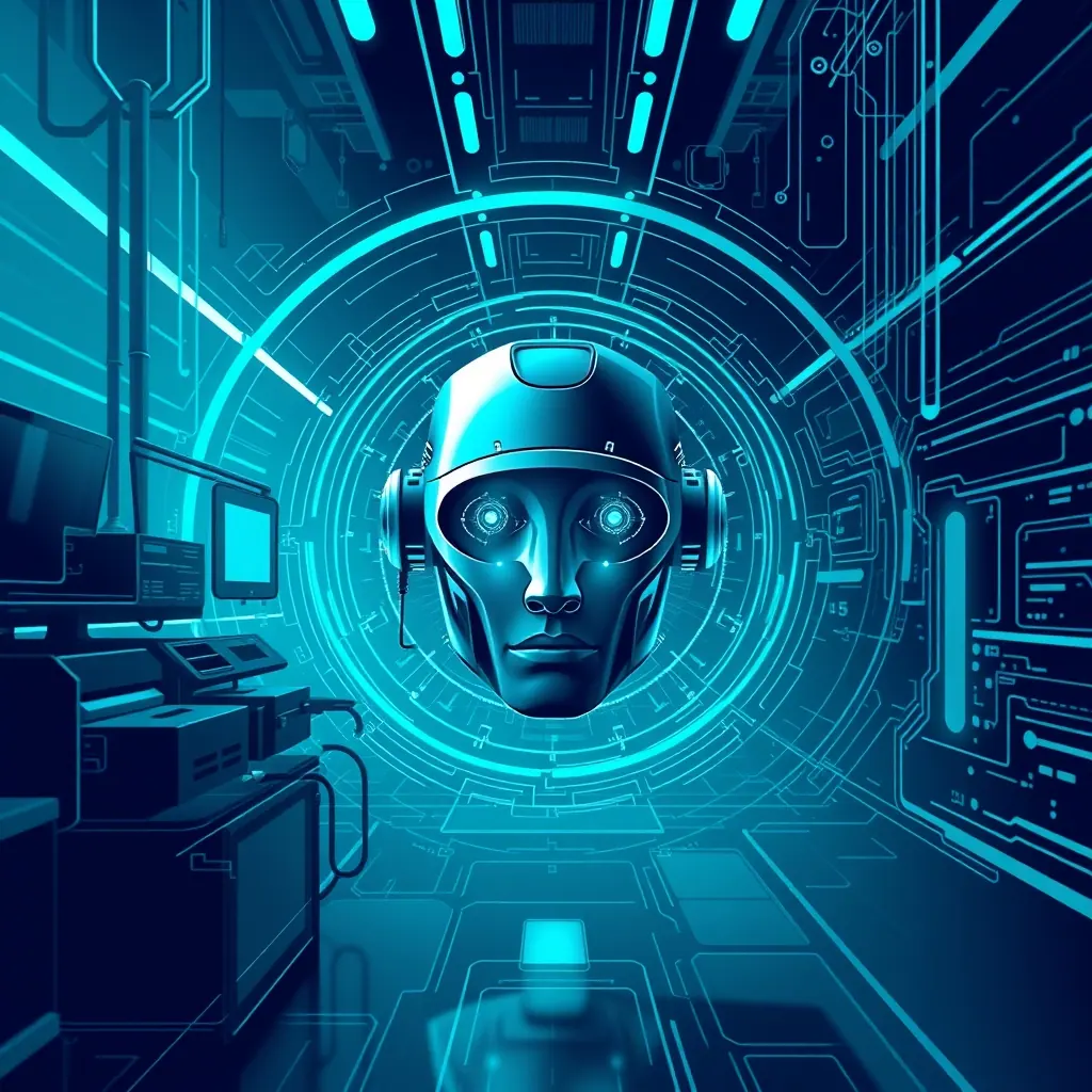 Abstract illustration for this article: The Agentic AI Revolution: Inside the $100 Billion War to Own the Future